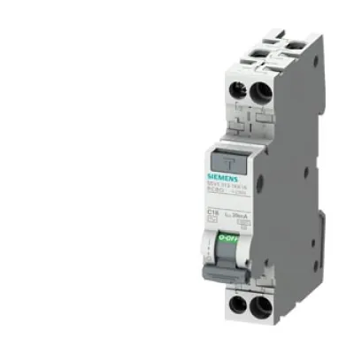 Siemens FI/LS-Schutzschalter 5SV1313-1KK04 | 1P+N | 4A | Typ AC | 30mA | C-Charakteristik | 4,5kA | 1TE