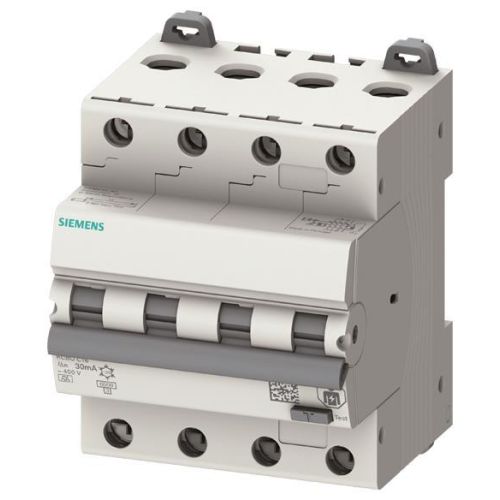 Bild: Siemens FI/LS-Schalter 6 kA, 4PTyp A, 30 mA 5SU1346-6FP10