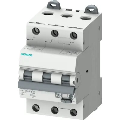 Siemens FI/LS-Schalter 5SU1336-7FP16 | RCBO 3-polig Typ A | 16A | 30mA | 6kA | C-Charakteristik | 400V | IP20