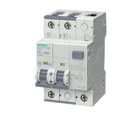 Siemens FI/LS-Schalter 5SU1324-7FA16 | Typ A | 2-polig | 16A C | 30mA | 230V | 10kA | IP20