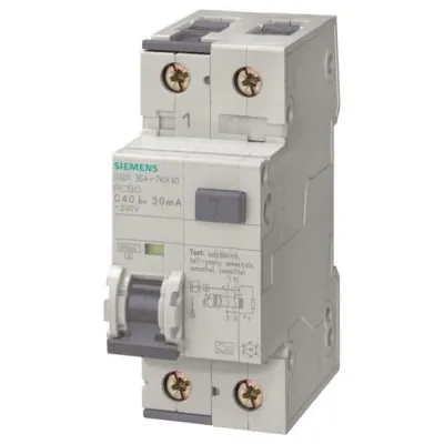Siemens FI/LS-Schalter 5SU1354-4KK06 | RCBO | 1P+N | Typ F | 6A | 30mA | C | 230V | 10kA | DIN-Schiene