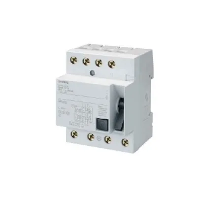 Siemens FI-Schutzschalter 5SM3342-4 | Typ B | 4-polig | 25A | 30mA | 400V | allstromsensitiv | DIN-Schiene | schwarz