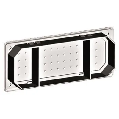 SIEMENS Zweikomponentenflansch 8GK9100-0KK01 | ALPHA 400/630 DIN | Kunststoff | lackiert | Verteilerzubehör