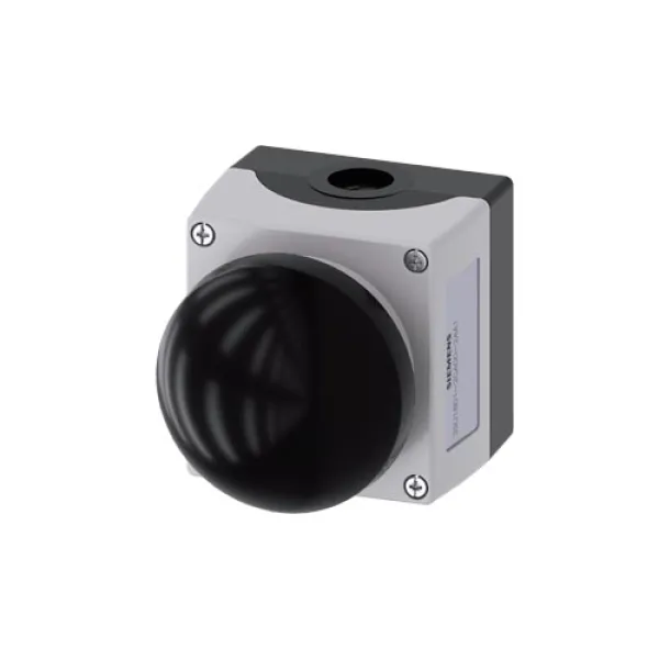 Siemens Gehäuse für Befehlsgeräte 3SU1801-2GA00-2AA1 | 22mm rund | 1 Taster | Kunststoff | grau | IP67/IP69K