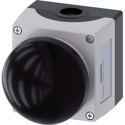 Siemens Gehäuse für Befehlsgeräte 3SU1801-2GA00-2AA1 | 22mm rund | 1 Taster | Kunststoff | grau | IP67/IP69K