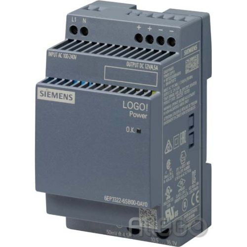 Bild: Siemens Geregelte Stromversorgung 6EP3322-6SB00-0AY0 LOGO! Power 12V/4,5A Eingan