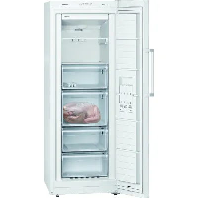 Siemens Gefrierschrank GS29NVWEP iQ300 | Standgerät 200l | NoFrost | bigBox | varioZone | E | 161x60x65cm | Weiß