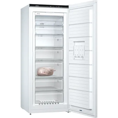 Siemens Stand-Gefrierschrank GS54NUWDV | iQ500 | 328 l | NoFrost | superGefrieren | LED | varioZone | bigBox | weiß