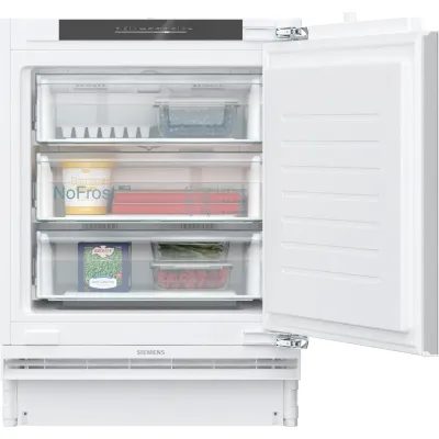 Siemens Einbau-Gefrierschrank GU21NADE0 iQ500 | NoFrost | 85 l | 82x59,8 cm | SuperGefrieren | Smart Home | Weiß
