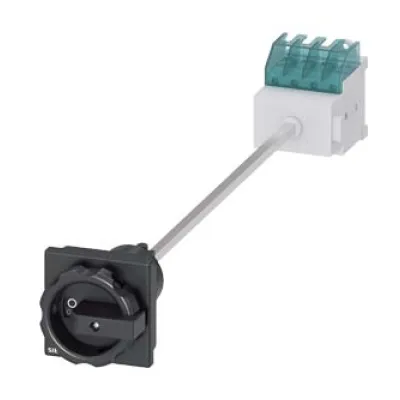 SIEMENS Lasttrennschalter 3LD2013-0TK51 | Hauptschalter 3-polig 16A | 7,5kW 400V | IP65 | Drehantrieb schwarz