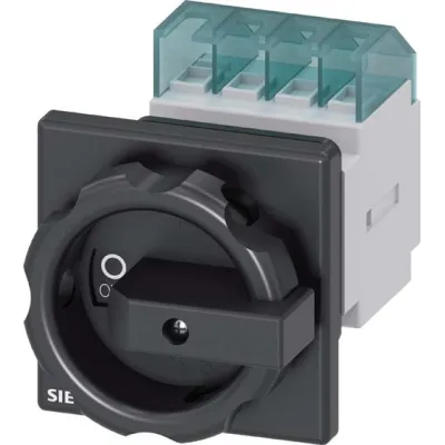 SIEMENS Hauptschalter 3LD2054-0TK51 | Lasttrennschalter 3-polig 16A 7,5kW | IP65 | verriegelbar | schwarz