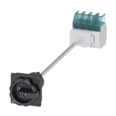 Siemens Hauptschalter 3LD2213-1TL51 32A 4-polig | IP65 | Einbaugerät | Wartungs-/Reparaturschalter | Schwarz