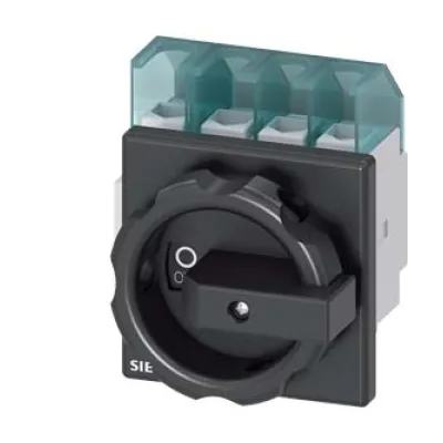 Siemens Hauptschalter 3LD2203-1TL51 | Lasttrennschalter 4-polig 32A | IP65 | Frontbefestigung | schwarz | 11,5kW 400V
