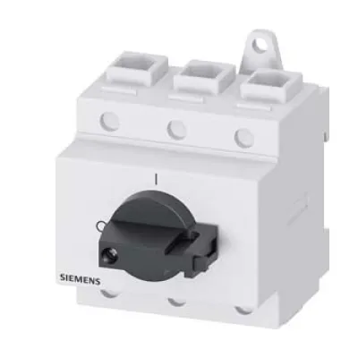Siemens Hauptschalter 3LD2730-0TK11 | 3-polig | 100A | 37kW | 400V | IP40 | verriegelbar | schwarzer Knebel