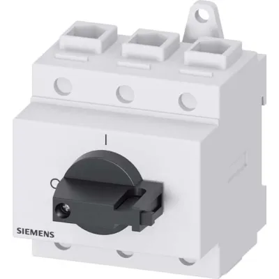 Siemens Hauptschalter 3LD2730-0TK11 | 3-polig | 100A | 37kW | 400V | IP40 | verriegelbar | schwarzer Knebel