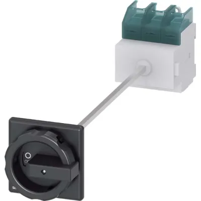 Siemens Hauptschalter 3LD2814-0TK51 | Lasttrennschalter 3-polig 125A | 45kW 400V | IP65 | kurzer Drehgriff