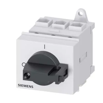 Siemens Hauptschalter 3LD2230-0TK11 | Lasttrennschalter 3-polig 32A 400V | 11,5kW | verriegelbar | Knebel schwarz