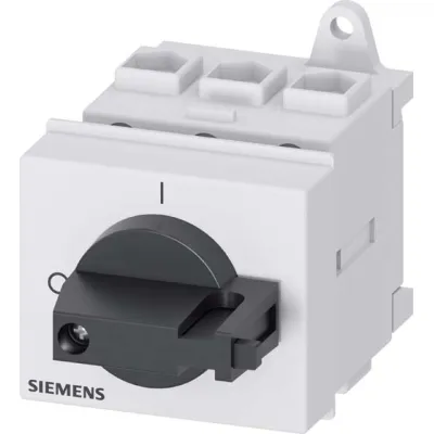 Siemens Hauptschalter 3LD2230-0TK11 | Lasttrennschalter 3-polig 32A 400V | 11,5kW | verriegelbar | Knebel schwarz