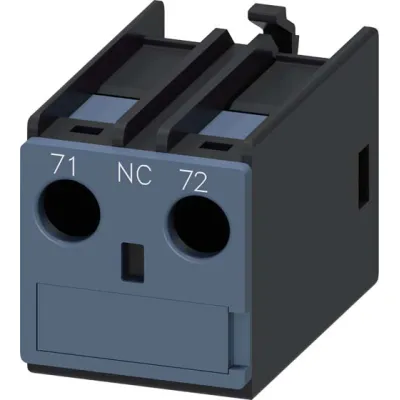 Siemens Hilfsschalterblock 3RH2911-1AA01 | 1 Öffner NC | 6A AC | aufsteckbar | Schraubanschluss | für Schütze S00/S0