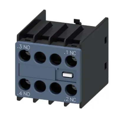 SIEMENS Hilfsschalterblock 3RH2911-1NF11 | 1 Schließer 1 Öffner | aufsteckbar | Schraubanschluss | frontmontierbar