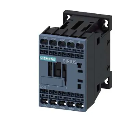 Siemens Hilfsschütz 3RH2131-2AP00 | AC 230V 50/60Hz | 3 Schließer + 1 Öffner | S00 | Federzuganschluss | Schwarz