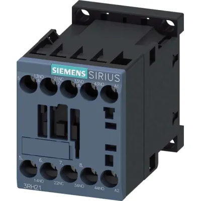 Siemens Hilfsschütz 3RH2131-1AB00 | 3S+1Ö | AC 24V 50/60Hz | S00 Baugröße | Schraubanschluss | Schwarz