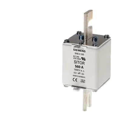 Siemens SITOR NH-Sicherungseinsatz 3NE3335 | 560A | NH2 | aR | 1000V AC | Stirnkennmelder | Halbleiterschutz