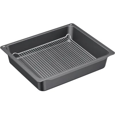 Siemens Profi-Pfanne HZ633070 für Backofen | emailliert | extra tief | Stahl | spülmaschinengeeignet | anthrazit
