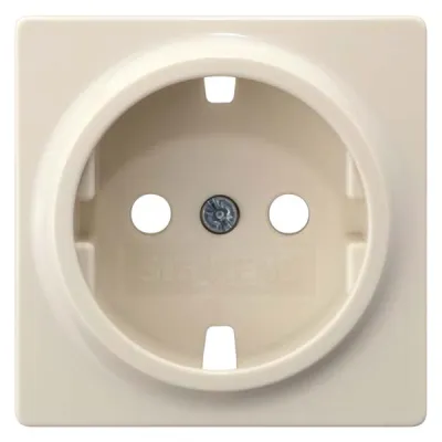 Siemens Steckdosenabdeckung 5UH1046 | DELTA i-system | Abdeckplatte 55x55 mm | Schuko-Steckdose | elektroweiß