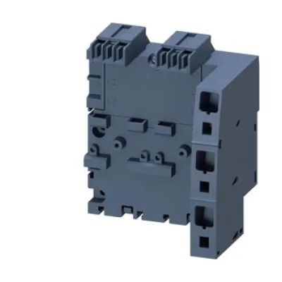 Siemens Sammelschiene 3RV2917-1E | 3-polig | Einspeisung rechts | für 2 S00/S0 Leistungsschalter | 63A | Metall