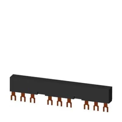 Siemens 3-Phasen-Sammelschiene 3RV1915-2BB | 3-polig | 63A | 55mm | Gabel-Anschluss | für 3 Leistungsschalter