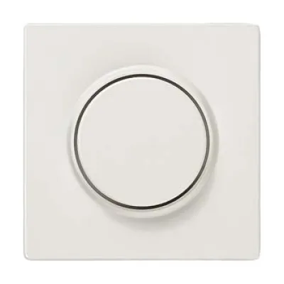 Siemens Abdeckplatte für Dimmer 5TC8912 | DELTA style | Drehknopf | 68x68mm | titanweiß | Kunststoff glänzend | IP20