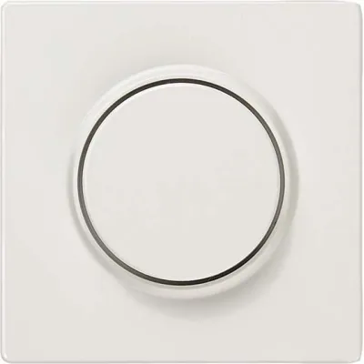 Siemens Abdeckplatte für Dimmer 5TC8912 | DELTA style | Drehknopf | 68x68mm | titanweiß | Kunststoff glänzend | IP20