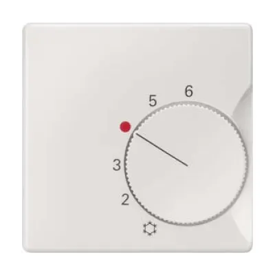 Siemens Abdeckplatte 5TC9221 | DELTA i-system | Raumtemperaturregler | 55x55mm | Thermoplast | titanweiß glänzend