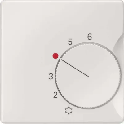 Siemens Abdeckplatte 5TC9221 | DELTA i-system | Raumtemperaturregler | 55x55mm | Thermoplast | titanweiß glänzend