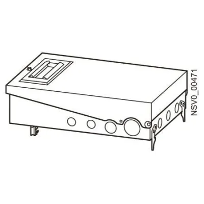 Siemens Abgangskasten BD2-AK3X/GS00 BVP:203162 | 125A 3-polig | IP54 | 690V AC | Leitungseinführung | grau RAL7035