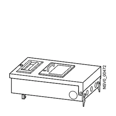 Siemens Abgangskasten BD2-AK3X/GSTZ00 | BVP:203163 | 5-polig | 125A | IP54 | 690V | Leitungseinf. | grau RAL7035