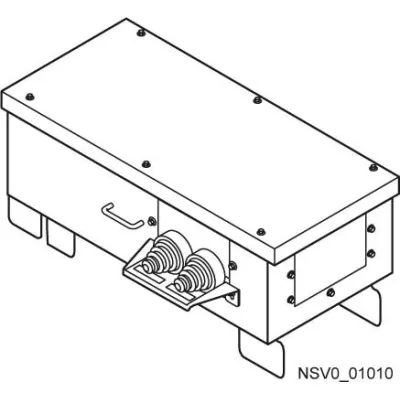Siemens Abgangskasten BD2-AK04/SNH1 BVP:610421 | 250A | 5-polig | 690V | IP54 | Stahlblech grau RAL 7035