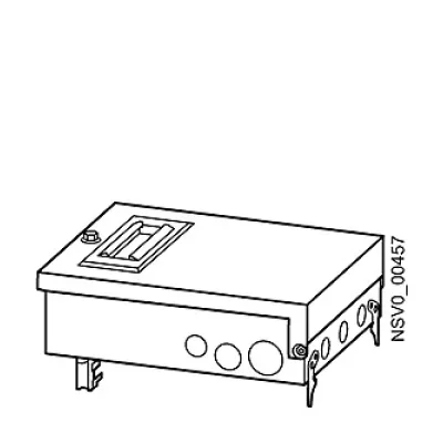 Siemens Abgangskasten BD2-AK2X/S27 | BVP:203136 | 25A 500V 5-polig | Sicherungssockel 3-polig | IP54 | grau RAL7035