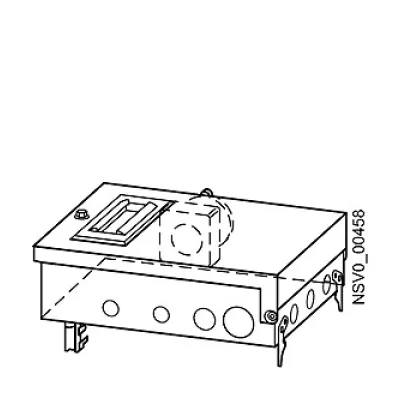Siemens Abgangskasten BD2-AK2X/CEE325S33 BVP:203142 | 32A 400V | 5-polig | 1x CEE-Steckdose | IP54 | grau RAL7035