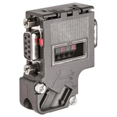 Siemens Profibus Anschlussstecker 6ES7972-0BB42-0XA0 | SIMATIC DP | schräger Kabelabgang | PG-Buchse