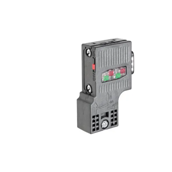 Siemens PROFIBUS Anschlussstecker 6ES7972-0BA52-0XA0 | SIMATIC DP | Fast Connect | 90° Kabelabgang | ohne PG-Buchse