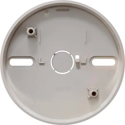 Siemens Aufputz Anschlussdose 5TC1297 | Rauchmelder Sockel | 230V | Ø93x27mm | titanweiß (ähnlich RAL 9010)