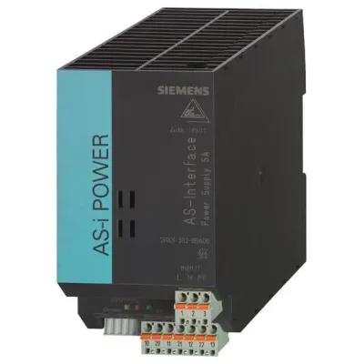 Siemens AS-Interface Netzteil 3RX9502-0BA00 | 30V DC | 5A | IP20 | Überlast- & Kurzschlussschutz