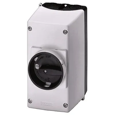 Siemens Isolierstoff-Aufbaugehäuse 3RV1923-1DA00 | IP55 | N- & PE-Klemme | abschließbar | 105x155x126mm | Kunststoff