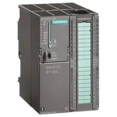 Siemens SIMATIC S7-300 CPU 313C-2 DP | 6ES7313-6CG04-0AB0 | 16DI/DO | MPI | PROFIBUS | 128KB | 24V DC