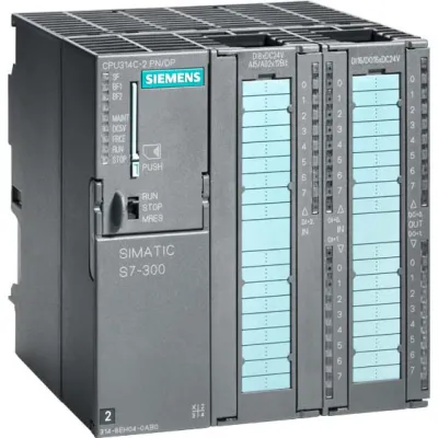 Siemens S7-300 CPU 314C-2PN/DP | 6ES7314-6EH04-0AB0 | 24V DC | 24DI/16DO | 4AI/2AO | PROFIBUS | modular