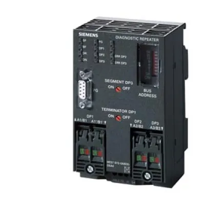 Siemens Diagnose-Repeater 6ES7972-0AB01-0XA0 | SIMATIC S7 | PROFIBUS-DP | 12 MBit/s | IP20 | Fast-Connect | 24V DC