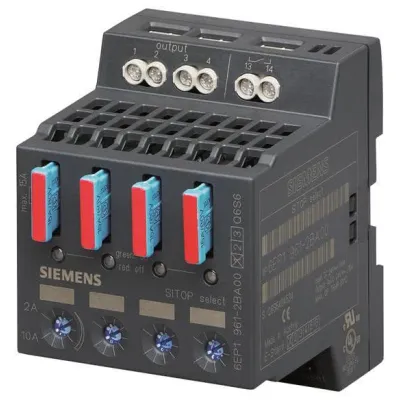 Siemens Diagnosemodul 6EP1961-2BA00 | SITOP select 4-kanalig | 24V DC | 4x 2–10A | Überstromschutz | Hutschiene