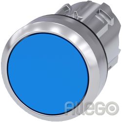 Siemens IS Drucktaster 22mm, rund, blau 3SU1050-0AB50-0AA0
